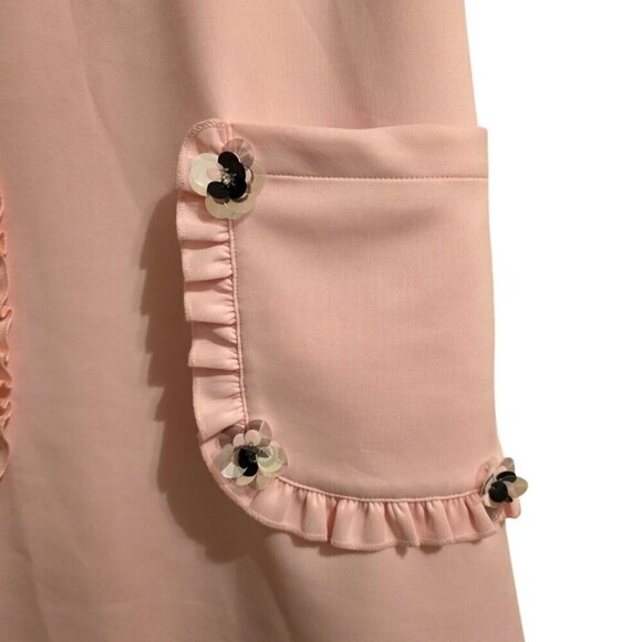 Betsey Johnson Pink Mimosa Sheath Mini Dress Sz 4 - Picture 7 of 11